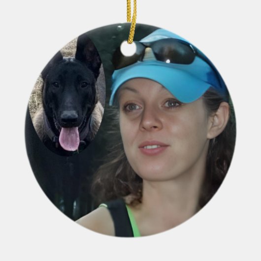 クリスマス飾り セラミックオーナメント (正面)