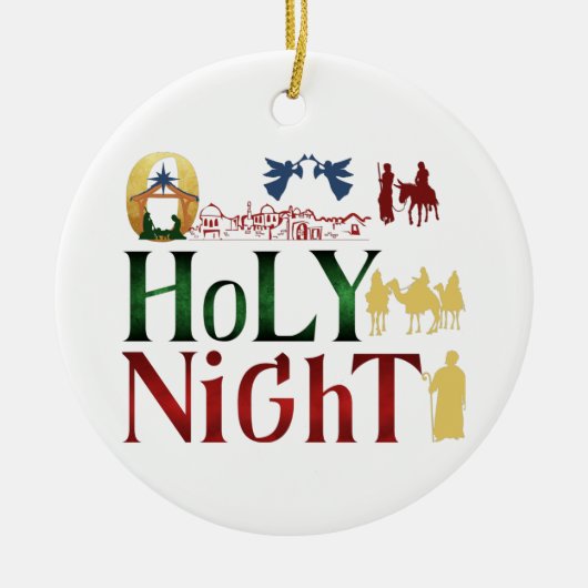 クリスマス飾り セラミックオーナメント (正面)