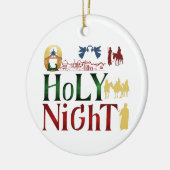 クリスマス飾り セラミックオーナメント (左)