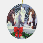 クリスマス飾り セラミックオーナメント (左)