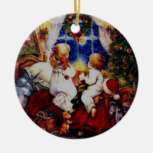 クリスマス飾り セラミックオーナメント (正面)