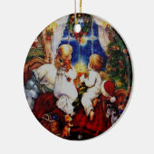 クリスマス飾り セラミックオーナメント (左)