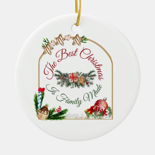 クリスマス飾り セラミックオーナメント (正面)