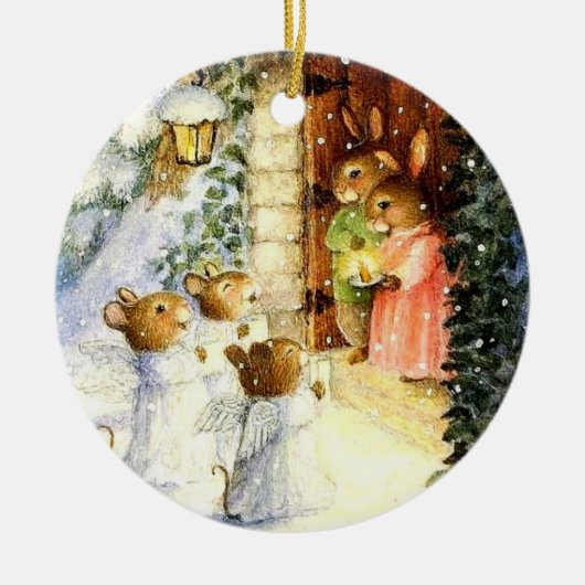 クリスマス飾り セラミックオーナメント (正面)