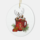 クリスマス飾り セラミックオーナメント (左)