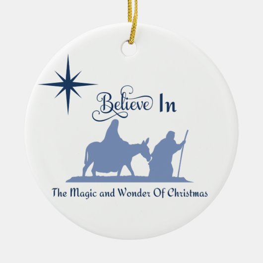 クリスマス飾り セラミックオーナメント (正面)