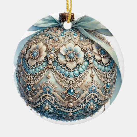 クリスマス飾り セラミックオーナメント (正面)