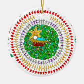 クリスマス飾り セラミックオーナメント (正面)