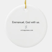 クリスマス飾り セラミックオーナメント (裏面)