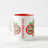 クリスマス飾り ツートーンマグカップ (正面左)