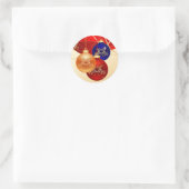 クリスマス飾り ラウンドシール (バッグ)