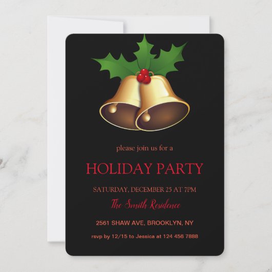 クリスマス飾り 神宮ベル 招待状 (正面)
