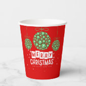 クリスマス飾り 紙コップ (正面)