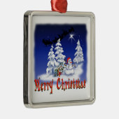 クリスマス飾り(雪だるま) メタルオーナメント (右)