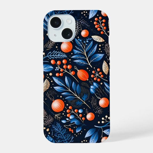 クリスマス飾り iPhone 15ケース (裏面)