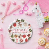 クリスマス飾クッキーのパーティープレート ペーパープレート (パーティー)