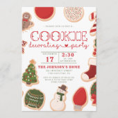 クリスマス飾クッキーのパーティーホリデー誕生日 プログラム (正面)