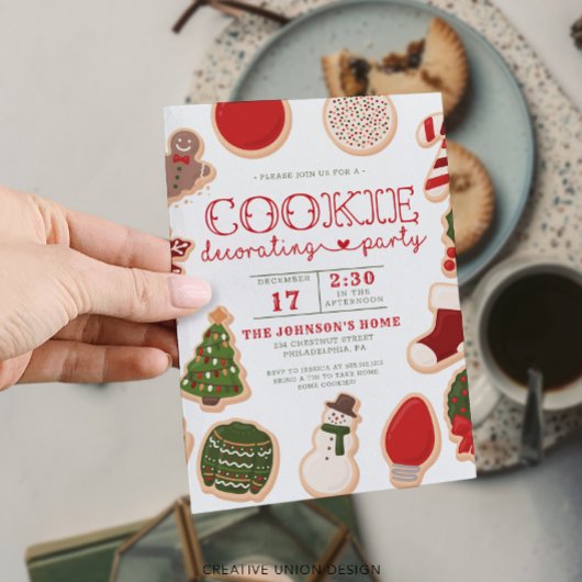 クリスマス飾クッキーのパーティーホリデー誕生日 プログラム