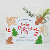 クリスマス飾クッキーズホリデーパーティー 招待状 (スタンド正面)