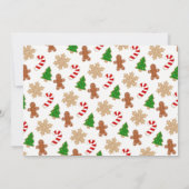 クリスマス飾クッキーズホリデーパーティー 招待状 (裏面)