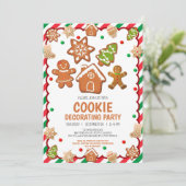 クリスマス飾クッキーパーティの招待状 シーズンカード (スタンド正面)