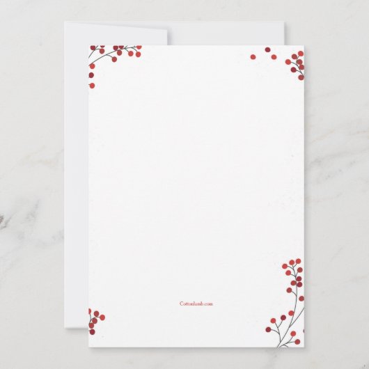 クリスマス飾クッキーパーティの招待状 招待状 (裏面)