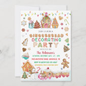 クリスマス飾ジンジャーパンパーティー 招待状 (正面)