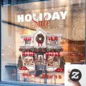 クリスマス飾スショップ ウィンドウサイン (カフェ窓)