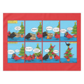 クリスマス飾ツリー漫画の方法 テーブルクロス (正面(横))