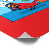 クリスマス飾ツリー漫画の方法 ポスター (角)