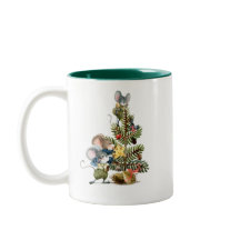 クリスマス飾ネズミの木