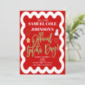 クリスマス養子縁組お祝い招待状 招待状 (スタンド正面)