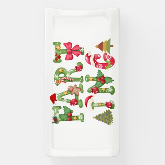 クリスマス養殖 横断幕 (縦)