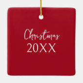 クリスマス馬リース セラミックオーナメント (裏面)