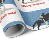 クリスマス馬術馬ジャンパー ラッピングペーパー (ロールコーナー)