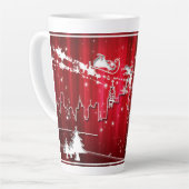 クリスマス馬車 カフェラテマグ (左アングル)