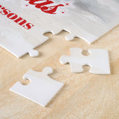 クリスマス魅力的シーンと小さな女の子雪だるま ジグソーパズル (側面)