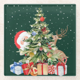 クリスマス魅力的ズビーズコースター ガラスコースター