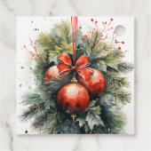 クリスマス魅力的ミスタントー名前をカスタムする フェイバータグ (裏面)