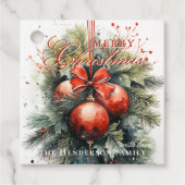 クリスマス魅力的ミスタントー名前をカスタムする フェイバータグ (正面)