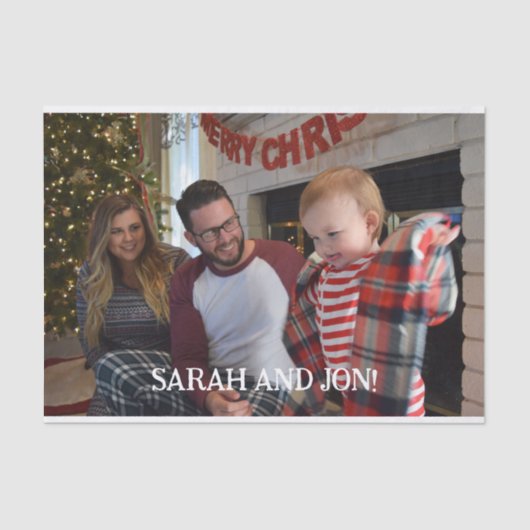 クリスマス魔法と写真 薄葉紙 (正面)