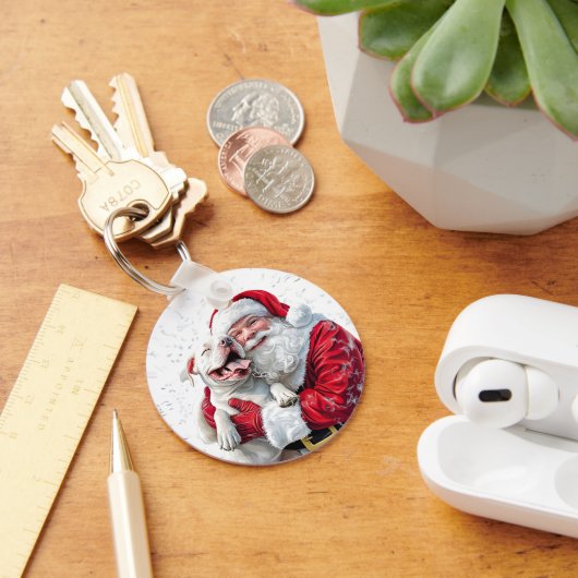 クリスマス魔法は犬のおしっこ&サンタ キーホルダー (デスク)