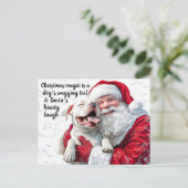 クリスマス魔法は犬のおしっこ&サンタ ポストカード (スタンド正面)
