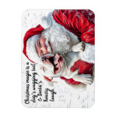 クリスマス魔法は犬のおしっこ&サンタ マグネット (縦)