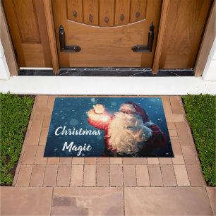 クリスマス魔法カスタムの形式 ドアマット