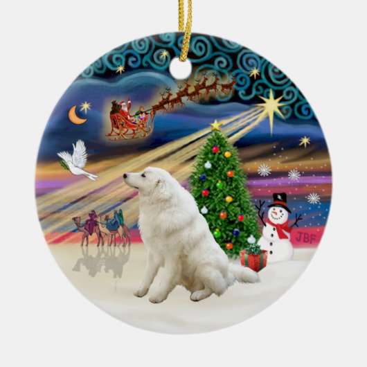 クリスマス魔法クヴァス セラミックオーナメント (正面)