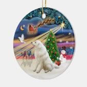 クリスマス魔法クヴァス セラミックオーナメント (左)