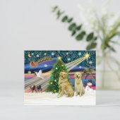 クリスマス魔法ゴールデンペア シーズンポストカード (スタンド正面)