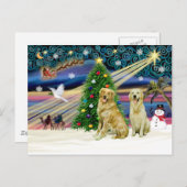 クリスマス魔法ゴールデンペア シーズンポストカード (正面/裏面)
