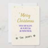 クリスマス魔法サーチザスカイズウォーターカラーフラット シーズンカード (裏面)